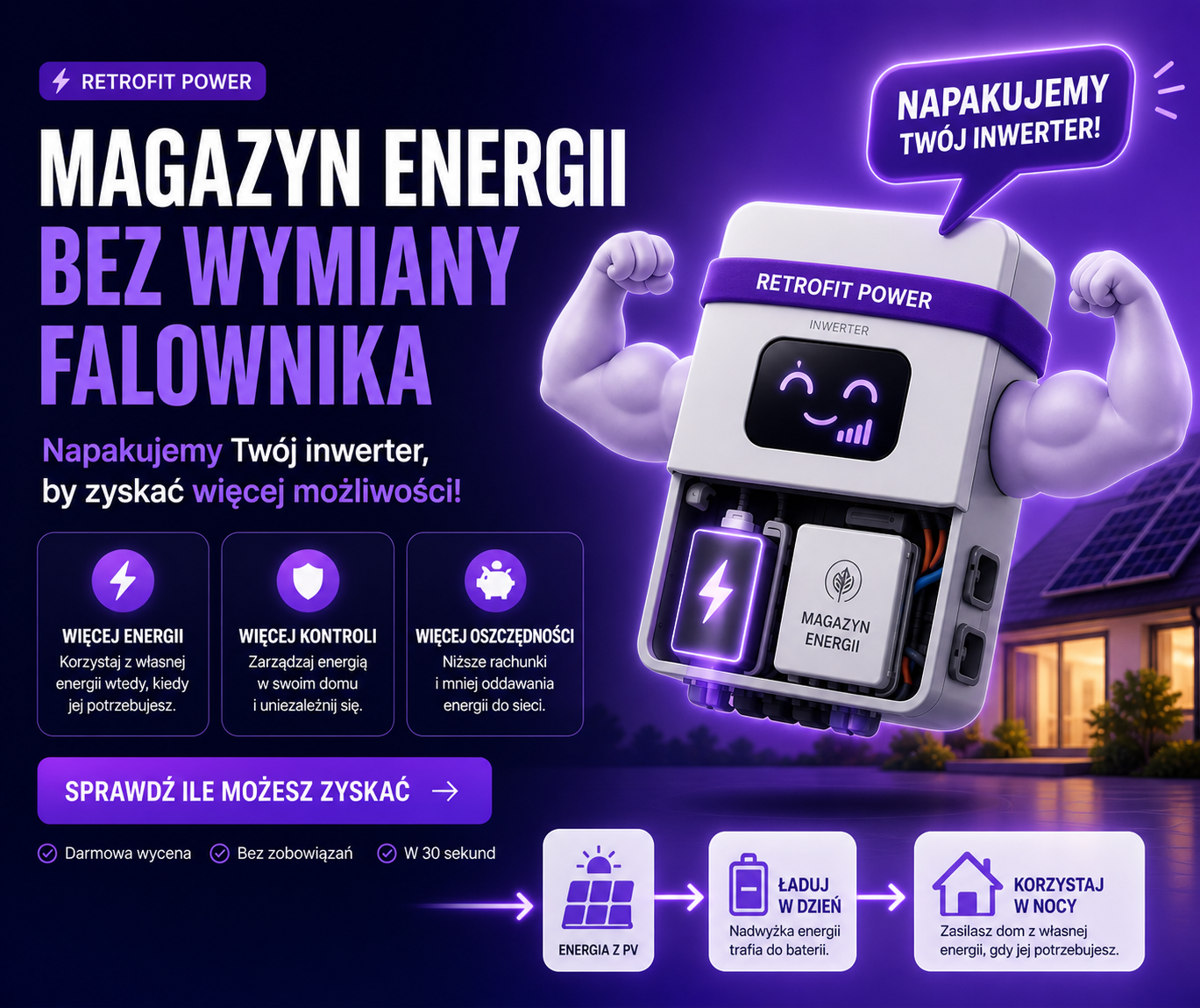 Magazyn energii retrofit bez wymiany falownika